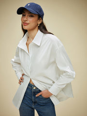 Sheer Button-Down Shirt