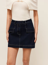 Denim Skirt With Decor Pockets