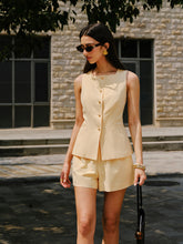 Cotton & Linen Pocket Detail Shorts Set