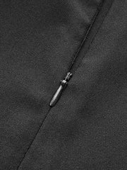 Cut-Out Side Metal Detail Zipper T-Shirt