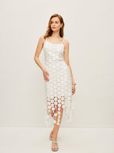 Laser Cut Multi Circle Double Layer Cami Dress