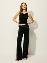 Sleeveless Top Pants Set Without Belt