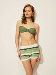 Striped Knit Shorts