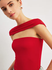 Off-Shoulder Backless Top