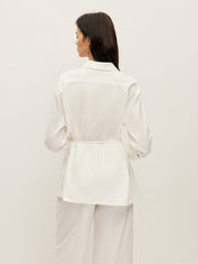 Cotton & Linen Wrap Shirt