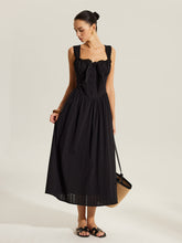 Cotton Sweetheart Neckline Dress