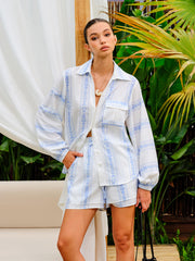 Floral Printed Shorts Set