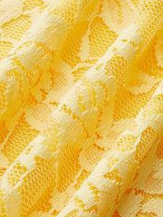 Halter Neck Floral Lace Dress