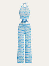 Tie-Back Crochet Halter Pants Set