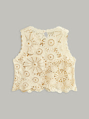 Sheer Sleeveless Crochet Top