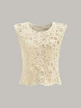 Semi-Sheer Crochet Lace Top