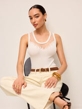 Sheer Mesh Detail Knit Top