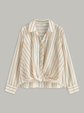 Stripe Cropped Shirt (Semi-Sheer)