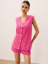 Linen & Cotton Shorts Set