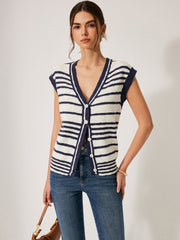 Striped Knit Cardigan