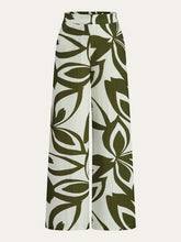 Floral Print Wide-Leg Pants