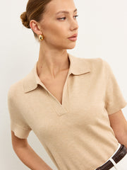 Knit Polo Top