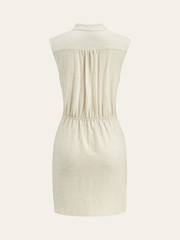 Linen Side-Knot Dress