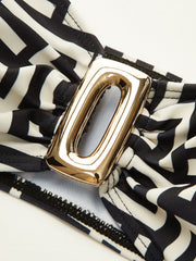 Geometric Print Bikini Set