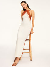 Knit Maxi Dress with Cut-Out Back