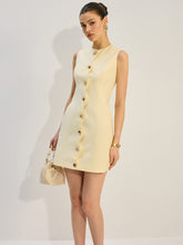 Button-Front Mini Dress