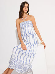 Halter Backless Maxi Dress