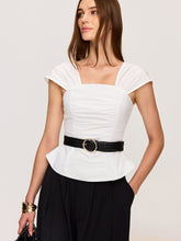 Belted Ruched Top