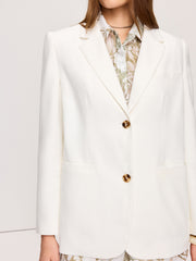 Linen & Cotton Pocketed Blazer