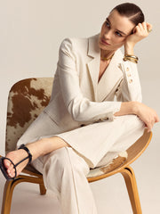 Tencel-Linen Blend Blazer