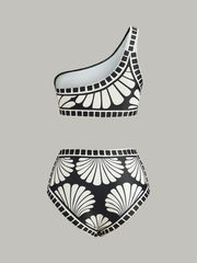 Asymmetrical One-Shoulder Bikini Set