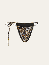 Leopard Print Tie-Side Bikini Bottom