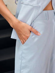Mid-Waisted Wide-Leg Pants