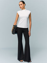 Mock Neck Corset Top