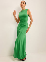 Sleeveless Backless Maxi Dress
