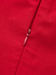 Shirt-Collar Pleated Dress with Belt