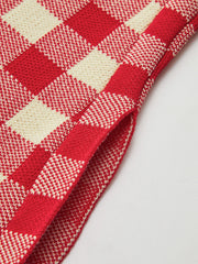 Gingham Print Pants Set