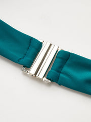 Ruched Bandeau Bikini Set with Ring Detail