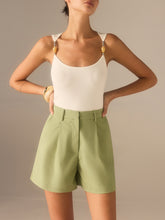 Linen & Cotton Pocketed Shorts