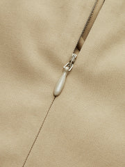 Pocketed Lace-Up Mini Dress