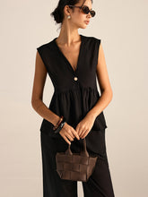 Faux Leather Woven Tote Bag