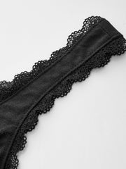 Semi-Sheer Lace-Trimmed Ruched Corset Top