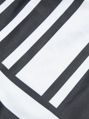 Geometric Print High-Waisted Bikini Bottom