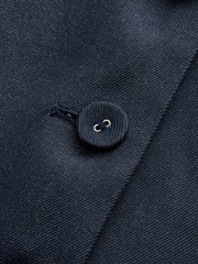 Denim V-Neck Ruched Midi Dress