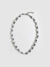 Pearl & Silver Beaded Choker Necklace