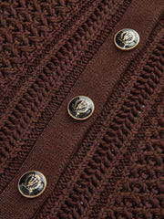 Button Front Sweater Vest