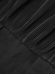 Halter Neck Backless Satin Jumpsuit with Belt