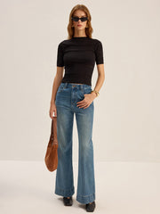 Crochet Detail Knit Top