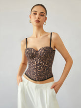 Leopard Print Corset Top