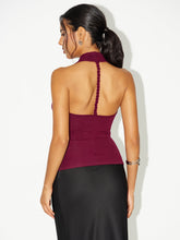 Cowl Neck Halter Top