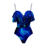 Smudge Ruffle One-Piece Swimsuit